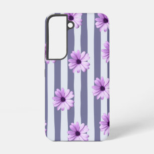 Streifenmuster mit lila Molsen Samsung Galaxy Hülle