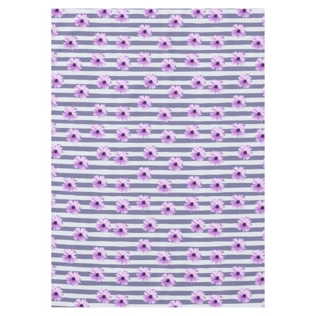 Streifenmuster mit lila Molsen Tischdecke (Vorderseite)