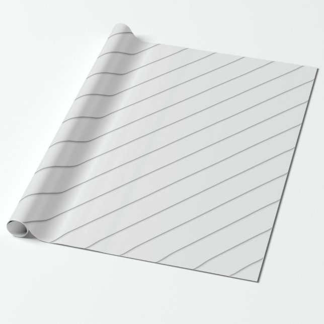 Streifenmuster mit weißem Hintergrund Geschenkpapier (Ungerollt)