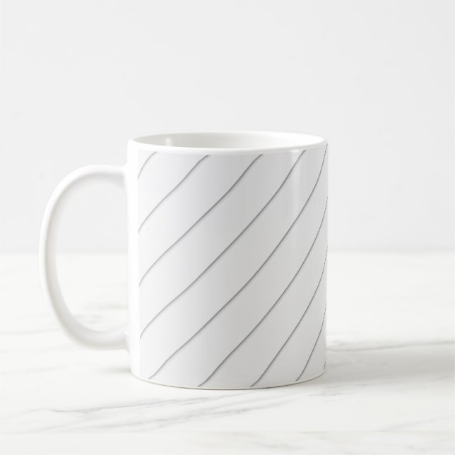 Streifenmuster mit weißem Hintergrund Kaffeetasse (Links)