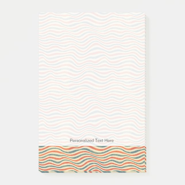 Streifenmuster Post-it Klebezettel (Vorderseite)