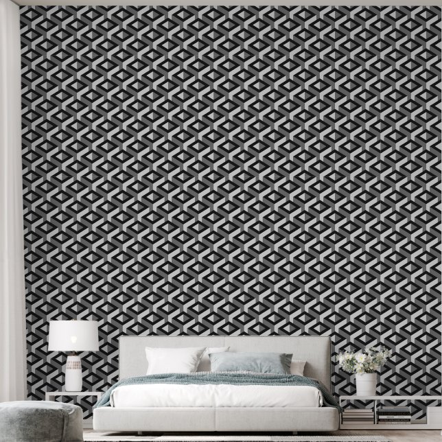 Streifenmuster Tapete (Schlafzimmer)
