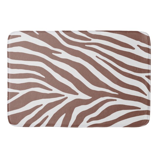 Streifenmuster von Zebras Badematte (Vorderseite)