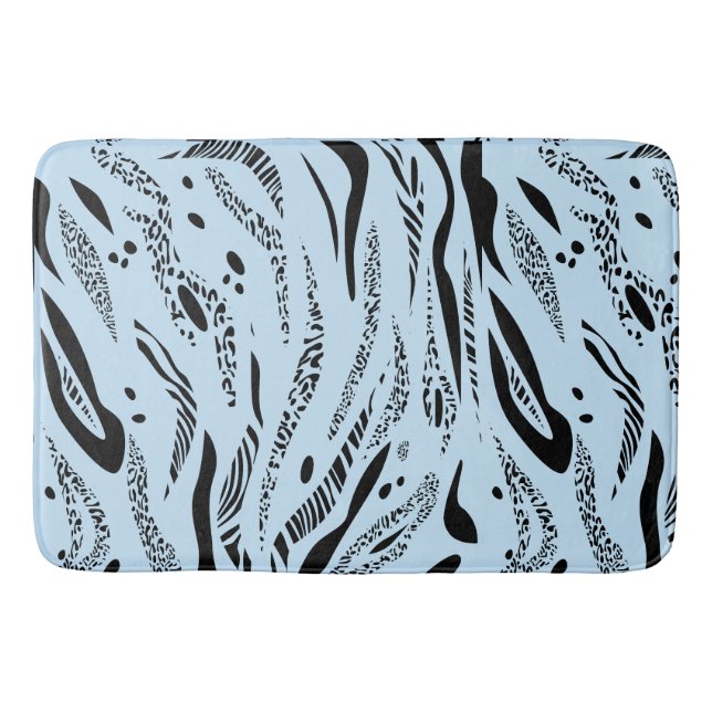 Streifenmuster Zebra Badematte (Vorderseite)