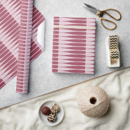 Streifenschattierungen für das Burgunder Streifenu Geschenkpapier