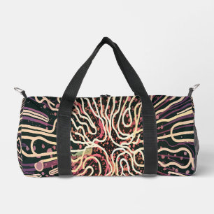 Streifenstruktur Duffle Bag