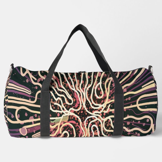 Streifenstruktur Duffle Bag (Vorderseite)