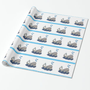 Streifenwal Geschenkpapier