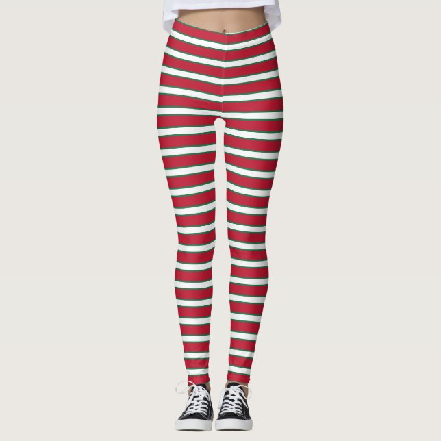 Streifenweihelf Leggings (Vorderseite)
