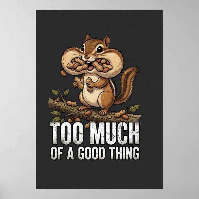 Streifhörnchen Snack-Attacke Poster (Vorne)