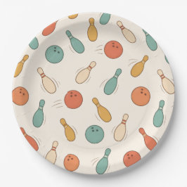 Streik dich glücklich Bowling-Party Kinder Pappteller