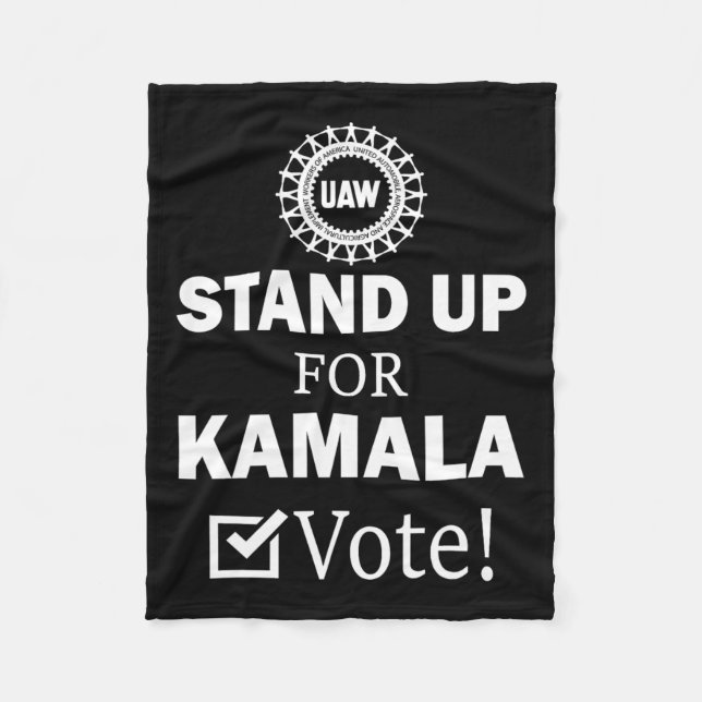 Streik für Kamala-Abstimmung Fleecedecke (Vorderseite)