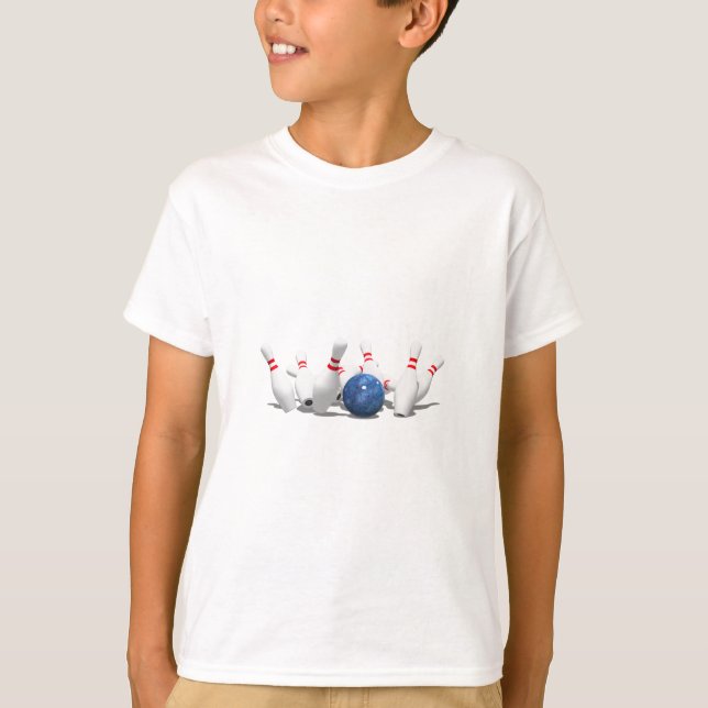 Streit! Bowling Ball & Buttone: T-Shirt (Vorderseite)