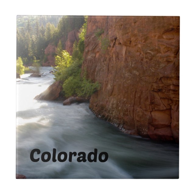 Streit in den Colorado-Rockies Fliese (Vorderseite)