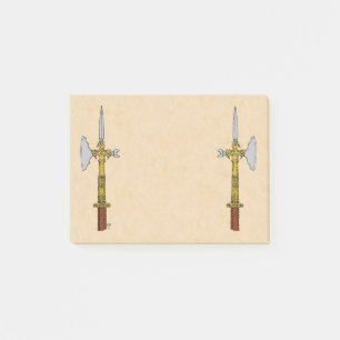 Streitaxt von Eduard IV. Post-it Klebezettel