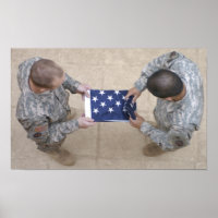 Streitkräfte-Flaggenplakat