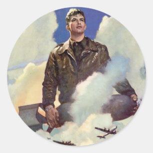 Streitkräfte Runder Aufkleber