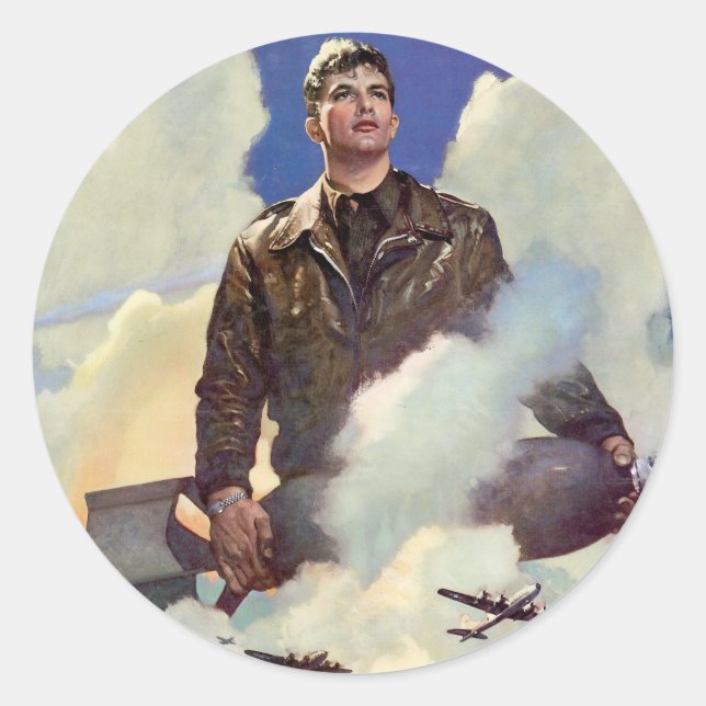 Streitkräfte Runder Aufkleber (Vorderseite)