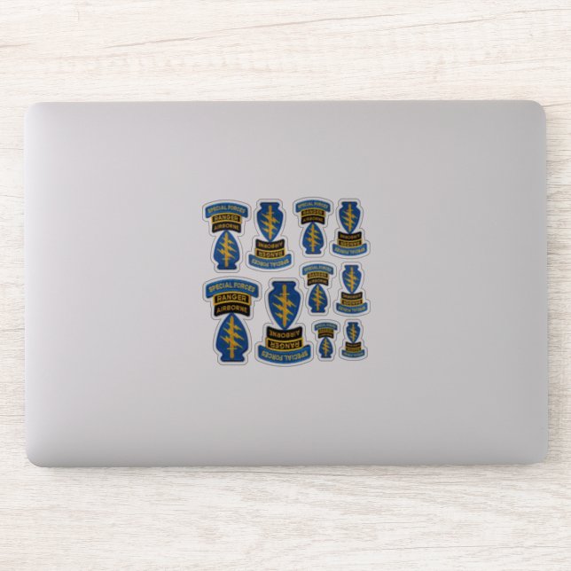 Streitkräfte SFGA Grüne Berets - Kontakt Aufkleber (Computer)