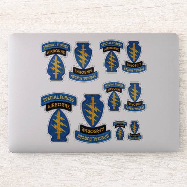 Streitkräfte SFGA Grüne Berets - Kontakt Aufkleber (Computer)