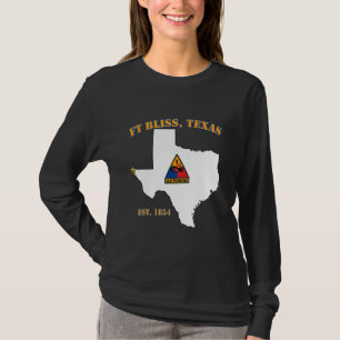 Streitkräftebasis Fort Bliss X 1. gepanzerte Divis T-Shirt