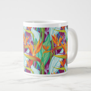 Strelitzia-Muster Jumbo-Tasse