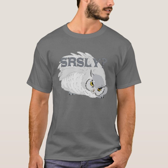 Streng? Eule T-Shirt (Vorderseite)