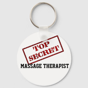 STRENG GEHEIM MASSAGE-THERAPEUT SCHLÜSSELANHÄNGER