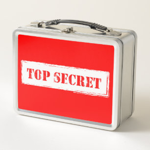 Streng geheim MetallBrotdose Metall Lunch Box