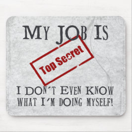 Streng geheim! mousepad