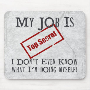 Streng geheim! mousepad