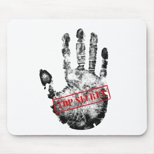 Streng geheime Maus Mousepad (Vorne)