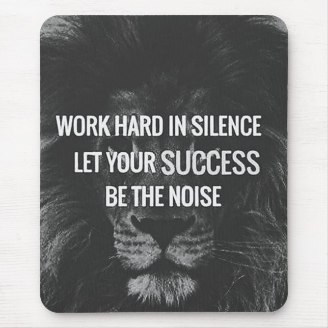 Strenge Arbeit - Motivierend Mousepad (Vorne)