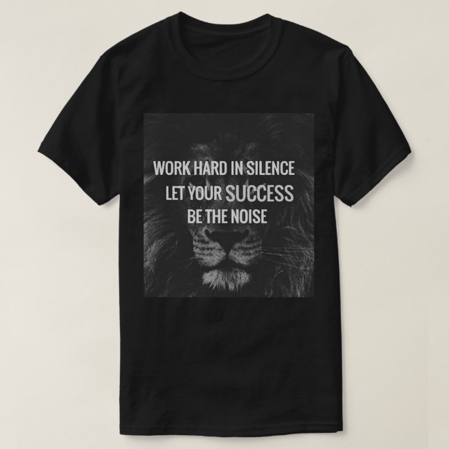 Strenge Arbeit - Motivierend T-Shirt (Design vorne)