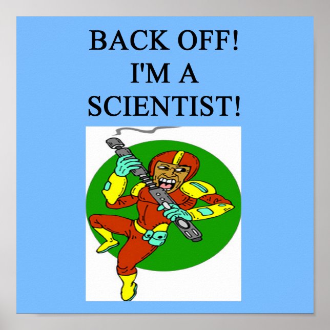strenger Wissenschaftler Poster (Vorne)