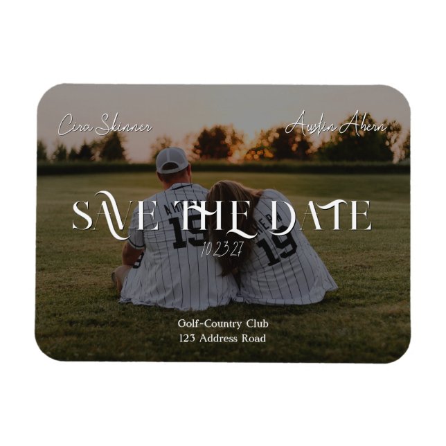 Strenges Save the Date Magnet (Horizontal)