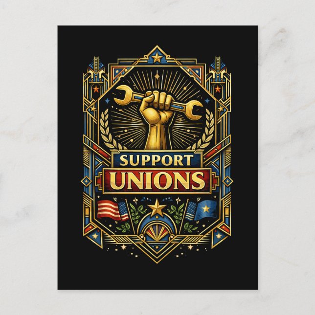 Strength in Solidarity Postkarte (Vorderseite)