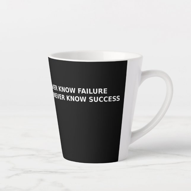 *Strength Through Struggle – Success Mindset Mug Milchtasse (Rechts)
