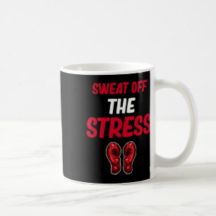 Stress abbauen mit lustigem Kickboxen und Kampfspo Kaffeetasse