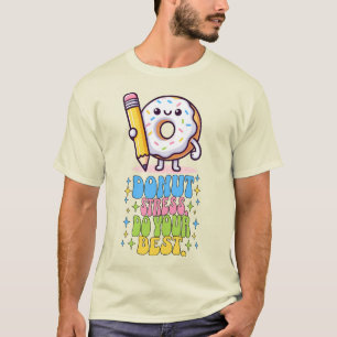 Stress ablegen Testtag für den besten Retro-Lehrer T-Shirt