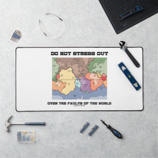 Stress dich nicht über die Fehler der Welt aus Schreibtischunterlage
