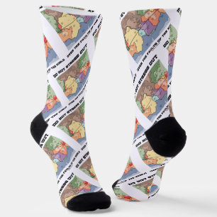 Stress dich nicht über die Fehler der Welt aus Socken