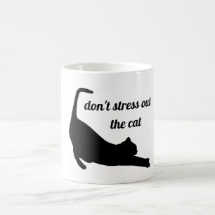 Stress die Katze nicht aus Kaffeetasse