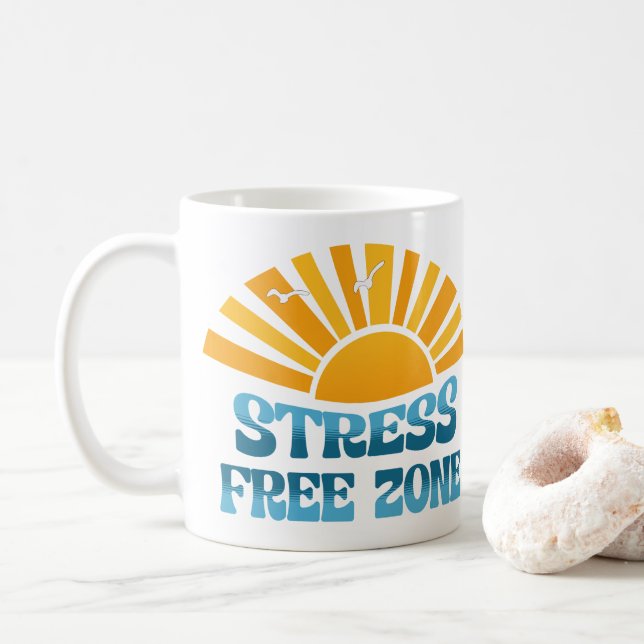 Stress Free Zone Kaffeetasse (Mit Donut)