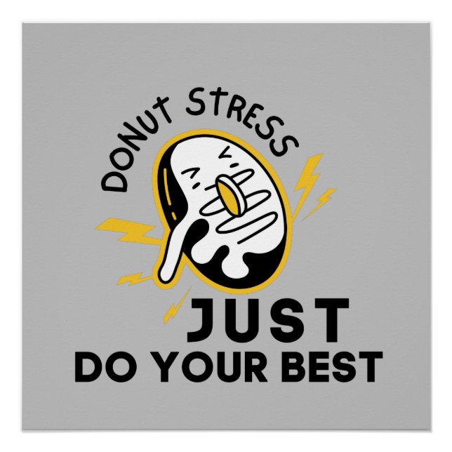 Stress in Test vermeiden, nur Ihre beste Motivatio Poster (Vorderseite)