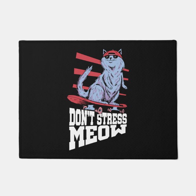 Stress mich nicht Stressbewusstseinsmonat Fußmatte (Vorderseite)