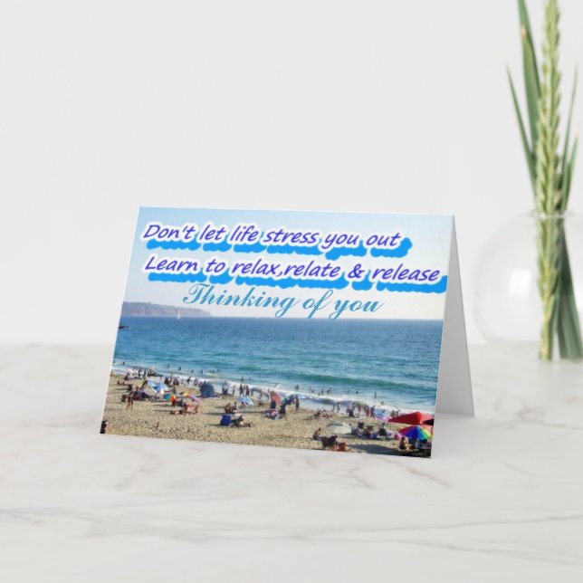 Stress nicht, Relax_ Karte (Vorderseite)