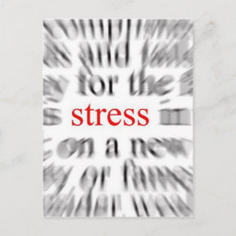 Stress Postkarte