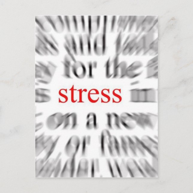 Stress Postkarte (Vorderseite)