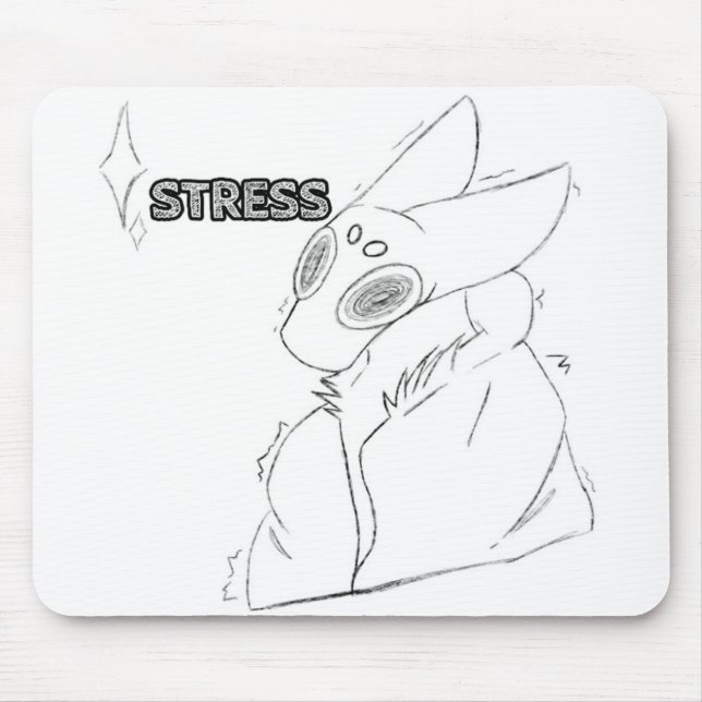 Stress Sparkle Furry Mousepad (Vorne)
